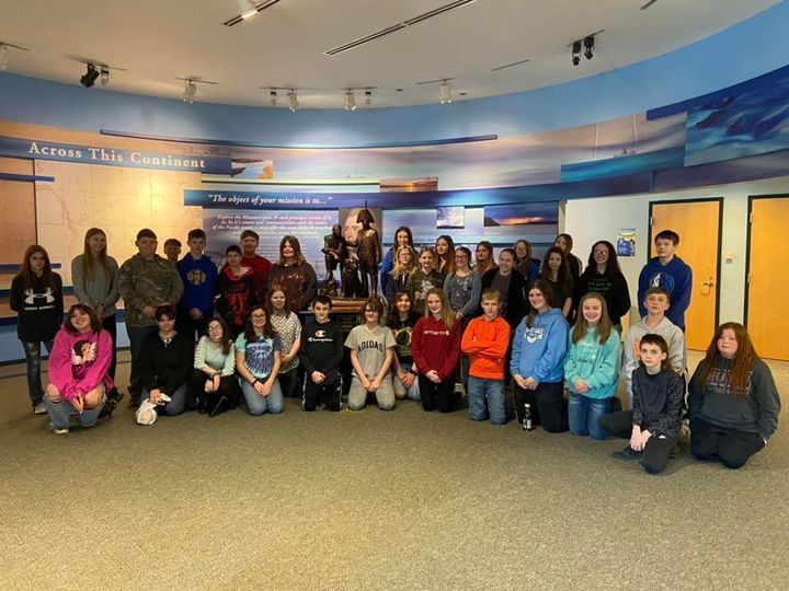 7th graders at Lewis & Clark Historic Site