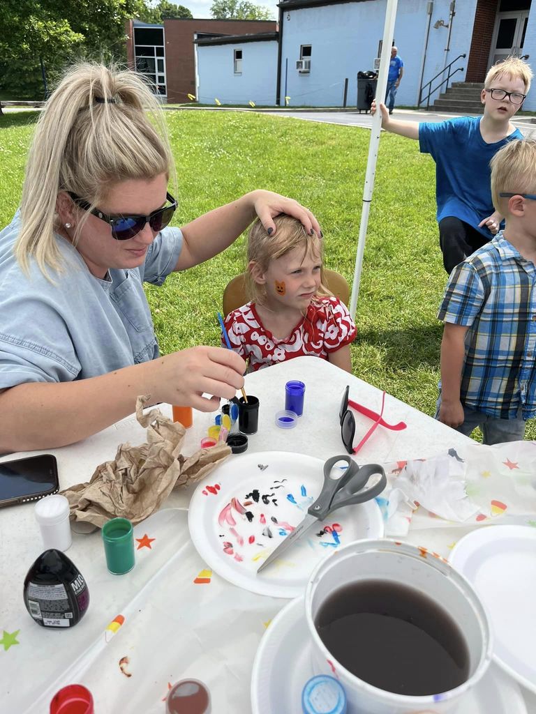 Face Painting at field day